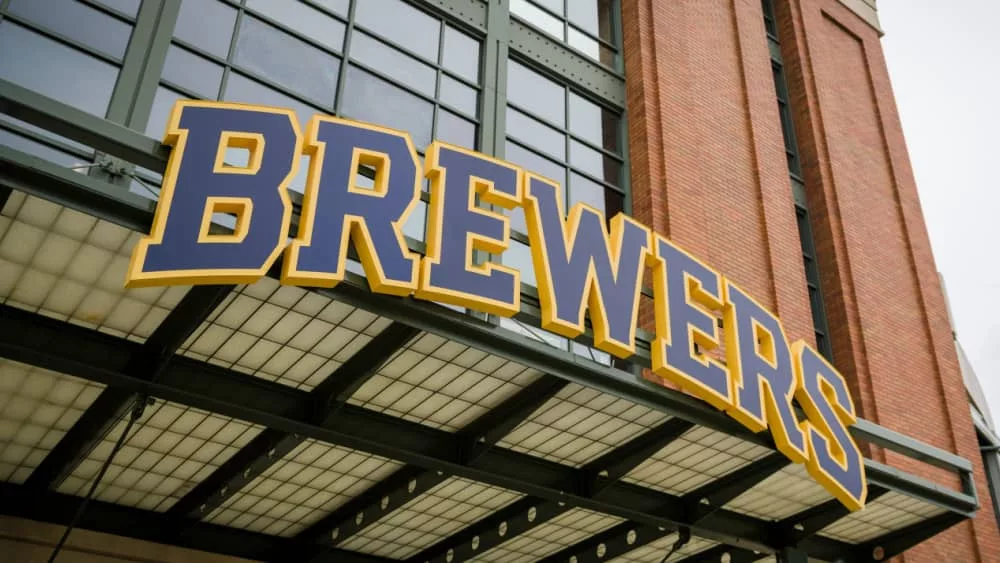 Milwaukee Brewers' American Family Field MLB Baseball stadium entrance