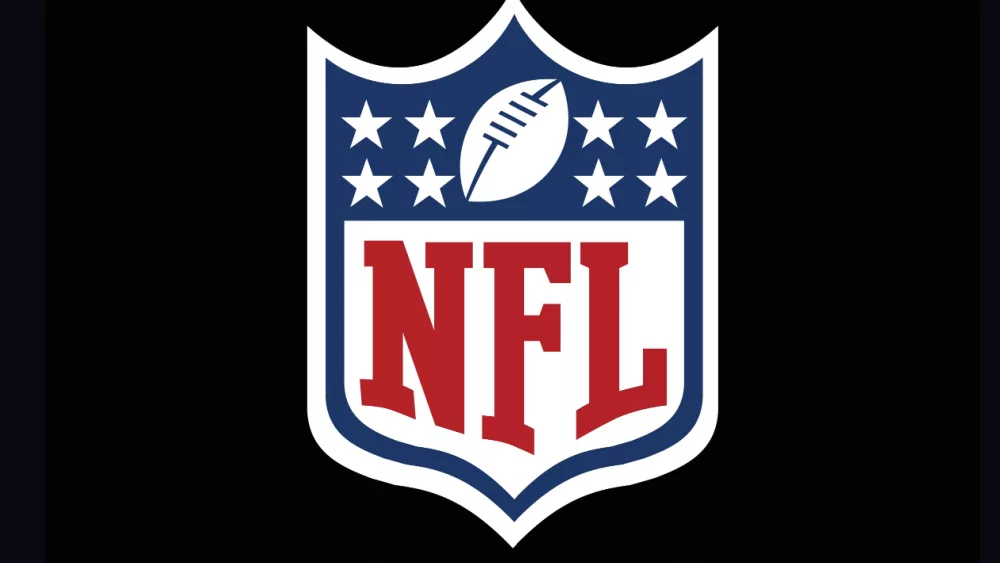 NFl logo on black background