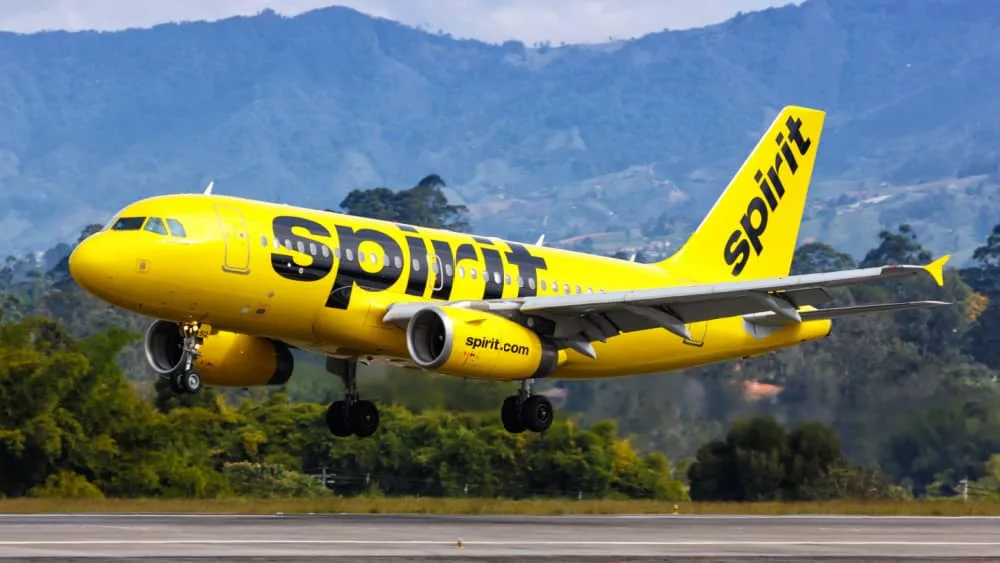 Spirit Airbus A319 airplane