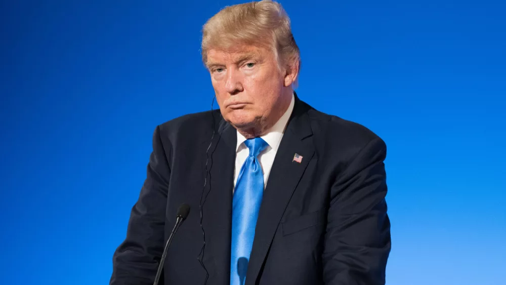 Donald Trump at the Elysee Palace in Paris^ France JULY 13^ 2017