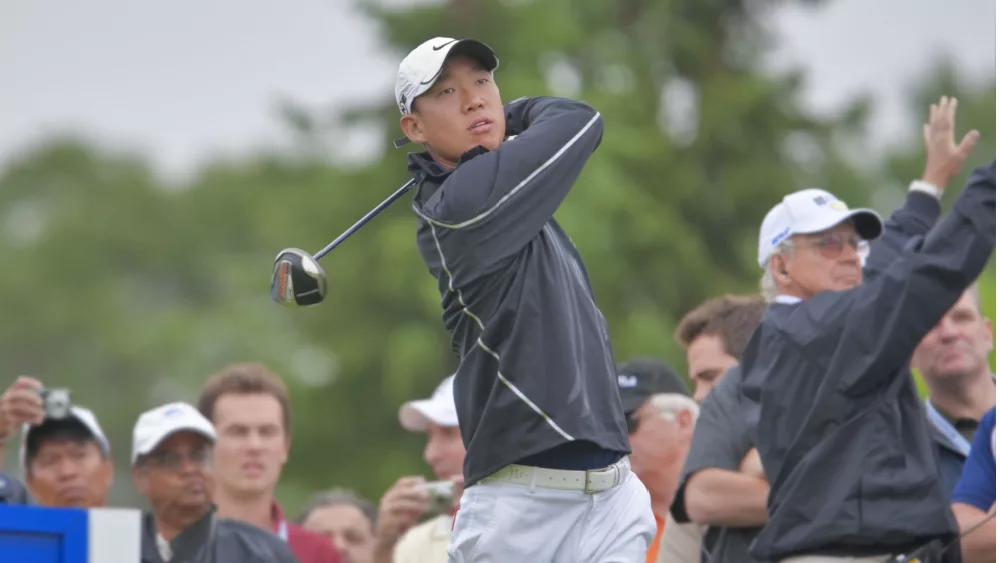 U.S. golfer Anthony Kim at the Canadian Open golf on July 22^ 2009 in Oakville^ Ontario.