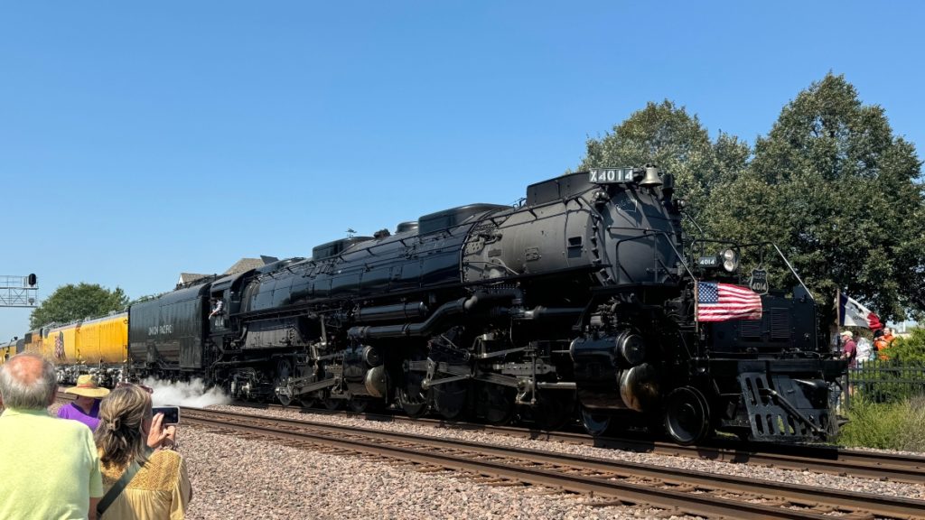 A Large Crowd Gathered To Witness Union Pacific's Big Boy 4014