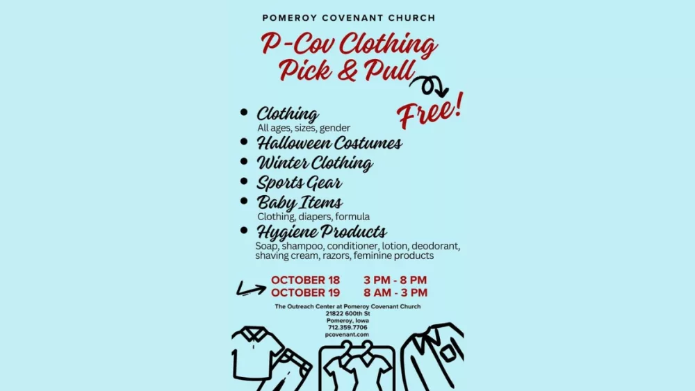 Covenant Church Of Pomeroy Holding Second Pick And Pull Clothing Drive This Friday And Saturday