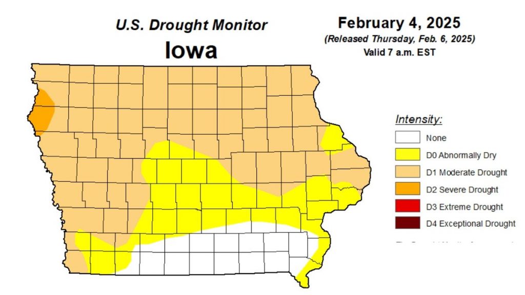 Iowa Drought Conditions Unchanged Despite Abnormally Dry January ...