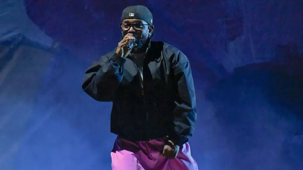 Kendrick Lamar performs at Bonnaroo music festival. USA - 06-17-2023