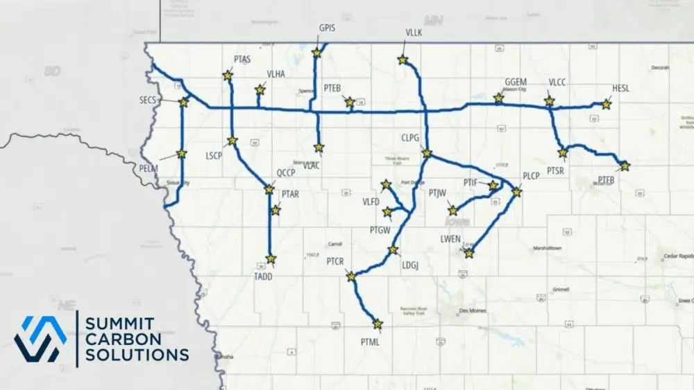Summit Carbon Solutions Scales Back Proposed Pipeline Route