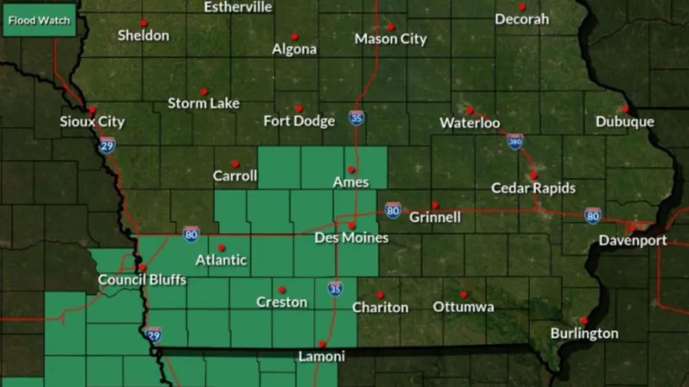 NWS Des Moines Warns Of Flash Flooding Risks With Thursday, Friday Storms