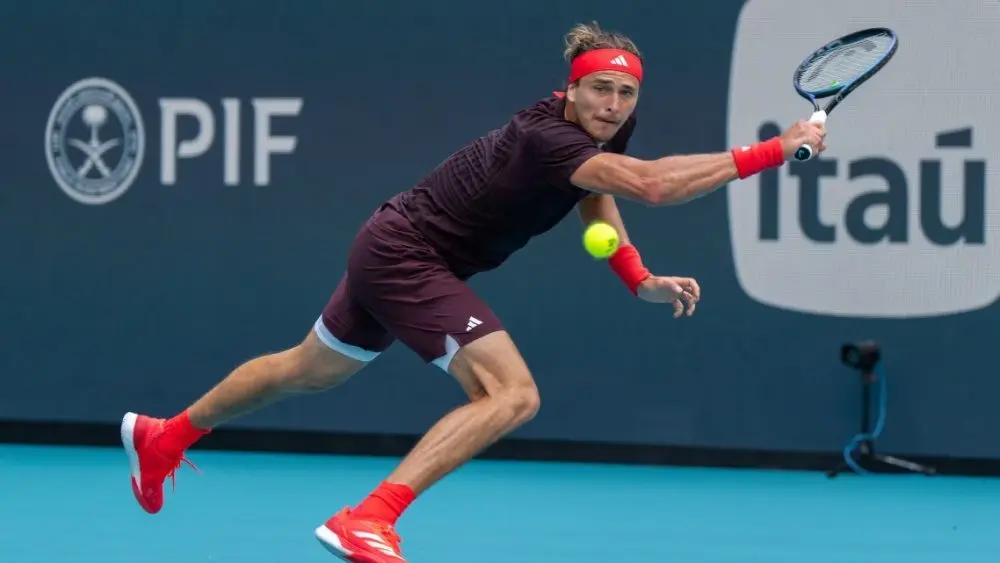 Alexander Zverev at the 2025 Miami Open March 26^ 2025 Miami Gardens^ Florida^ United States