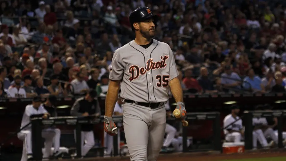 Justin Verlander pitcher for the Detroit Tigers at Chase Field in Phoenix^ AZ USA May 10^2017.