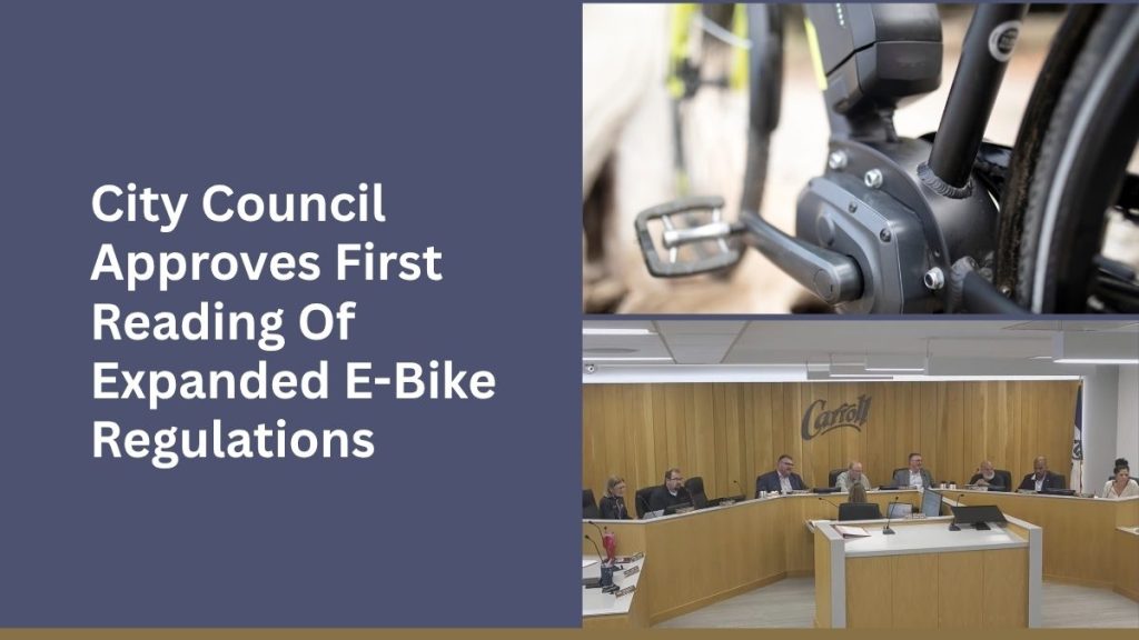 Carroll City Council Approves First Reading Of Expanded E-Bike Regulations