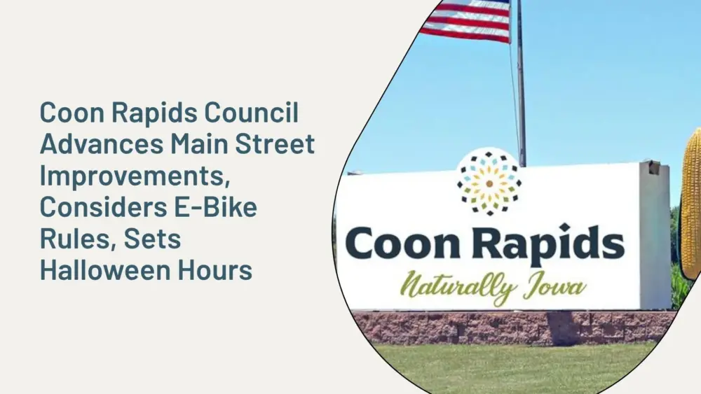 Coon Rapids Council Advances Main Street Improvements, Considers E-Bike Rules, Sets Halloween Hours