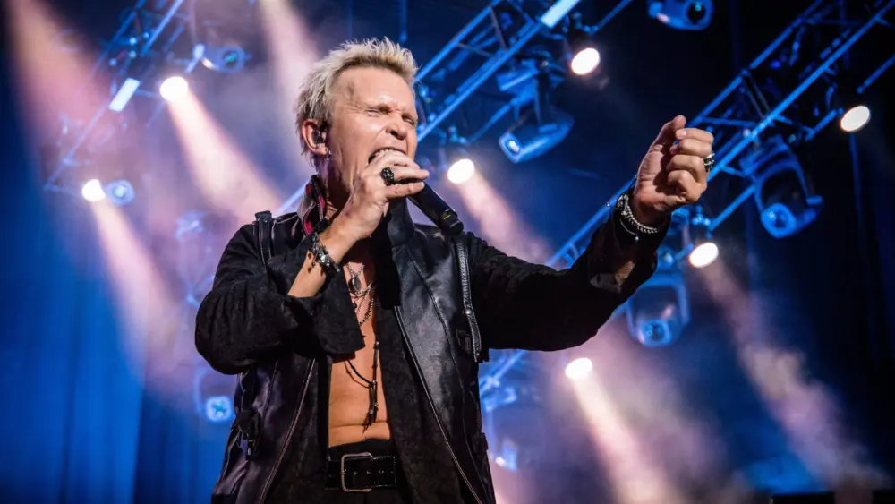 William Michael Albert Broad AKA " Billy Idol" Lead singer from Billy idol^ Live at o2 apollo manchester uk^ 20th June 2018