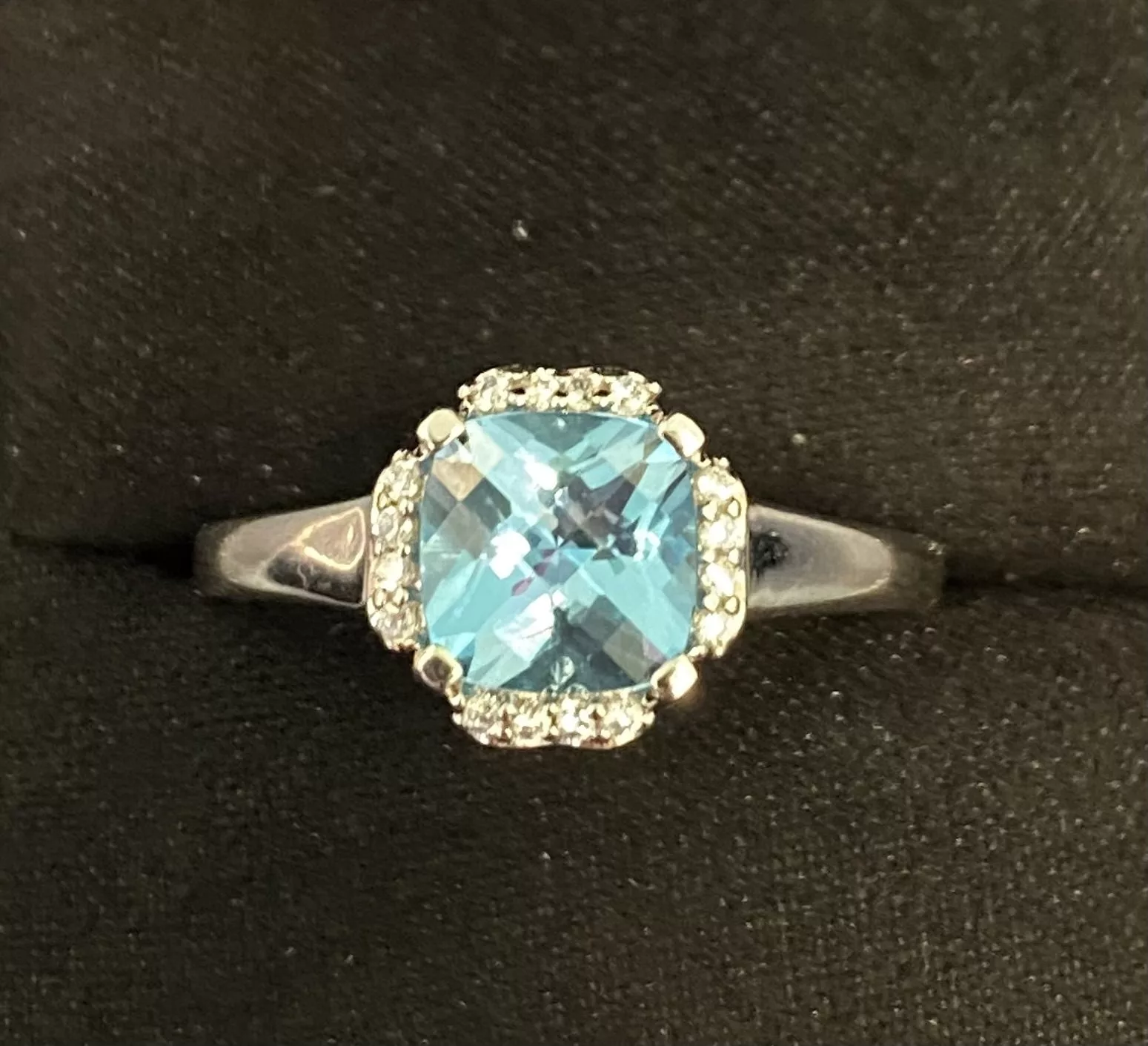 Sterling Silver Blue Topaz Ring