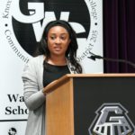 Gale_Scholars_11: Eleven members of the George Washington Gale Scholars Class of 2027 were inducted Tuesday, May 9, during a ceremony held in the Galesburg High School Little Theater. Inductees included: Anayely Pacheco, Macie Jordan, Alliyah Rice, Cordae Sanchez, Jordan Bowling, Ava George, Maddie Coe, Laniyah Sanchez, Evelin Guel, Jocilyn Davidson, and Devaughn Sanchez. Attendees heard remarks from speakers including Steve Cheesman, Director, George Washington Gale Scholars Program; Dr. MarQuita Barker, Vice President for Student Development, Knox College; and Garrett Sprinkle, a senior pursuing a double major in Music & Educational Studies Major at Knox College. The receiving line as the certificates were passed out included Dr. John Asplund, Superintendent, Galesburg 205; Dr. Seamus Reilly, President, Carl Sandburg College, Marquita, Cheesman, and Sprinkle.