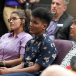 Gale_Scholars_10: Eleven members of the George Washington Gale Scholars Class of 2027 were inducted Tuesday, May 9, during a ceremony held in the Galesburg High School Little Theater. Inductees included: Anayely Pacheco, Macie Jordan, Alliyah Rice, Cordae Sanchez, Jordan Bowling, Ava George, Maddie Coe, Laniyah Sanchez, Evelin Guel, Jocilyn Davidson, and Devaughn Sanchez. Attendees heard remarks from speakers including Steve Cheesman, Director, George Washington Gale Scholars Program; Dr. MarQuita Barker, Vice President for Student Development, Knox College; and Garrett Sprinkle, a senior pursuing a double major in Music & Educational Studies Major at Knox College. The receiving line as the certificates were passed out included Dr. John Asplund, Superintendent, Galesburg 205; Dr. Seamus Reilly, President, Carl Sandburg College, Marquita, Cheesman, and Sprinkle.