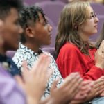 Gale_Scholars_08: Eleven members of the George Washington Gale Scholars Class of 2027 were inducted Tuesday, May 9, during a ceremony held in the Galesburg High School Little Theater. Inductees included: Anayely Pacheco, Macie Jordan, Alliyah Rice, Cordae Sanchez, Jordan Bowling, Ava George, Maddie Coe, Laniyah Sanchez, Evelin Guel, Jocilyn Davidson, and Devaughn Sanchez. Attendees heard remarks from speakers including Steve Cheesman, Director, George Washington Gale Scholars Program; Dr. MarQuita Barker, Vice President for Student Development, Knox College; and Garrett Sprinkle, a senior pursuing a double major in Music & Educational Studies Major at Knox College. The receiving line as the certificates were passed out included Dr. John Asplund, Superintendent, Galesburg 205; Dr. Seamus Reilly, President, Carl Sandburg College, Marquita, Cheesman, and Sprinkle.