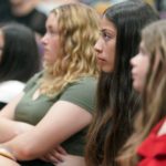Gale_Scholars_06: Eleven members of the George Washington Gale Scholars Class of 2027 were inducted Tuesday, May 9, during a ceremony held in the Galesburg High School Little Theater. Inductees included: Anayely Pacheco, Macie Jordan, Alliyah Rice, Cordae Sanchez, Jordan Bowling, Ava George, Maddie Coe, Laniyah Sanchez, Evelin Guel, Jocilyn Davidson, and Devaughn Sanchez. Attendees heard remarks from speakers including Steve Cheesman, Director, George Washington Gale Scholars Program; Dr. MarQuita Barker, Vice President for Student Development, Knox College; and Garrett Sprinkle, a senior pursuing a double major in Music & Educational Studies Major at Knox College. The receiving line as the certificates were passed out included Dr. John Asplund, Superintendent, Galesburg 205; Dr. Seamus Reilly, President, Carl Sandburg College, Marquita, Cheesman, and Sprinkle.