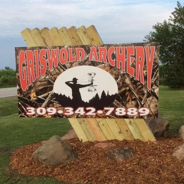 Griswold Archery outdoor sign