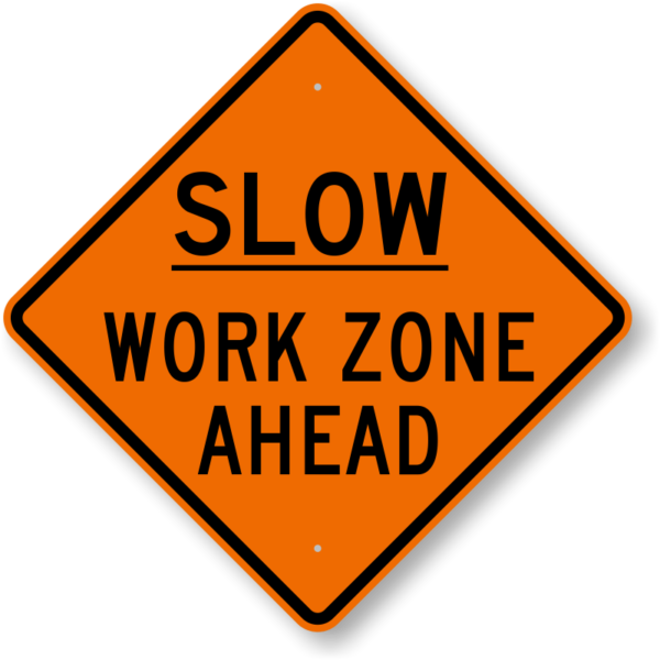 slow-work-zone-ahead-sign-k-0275