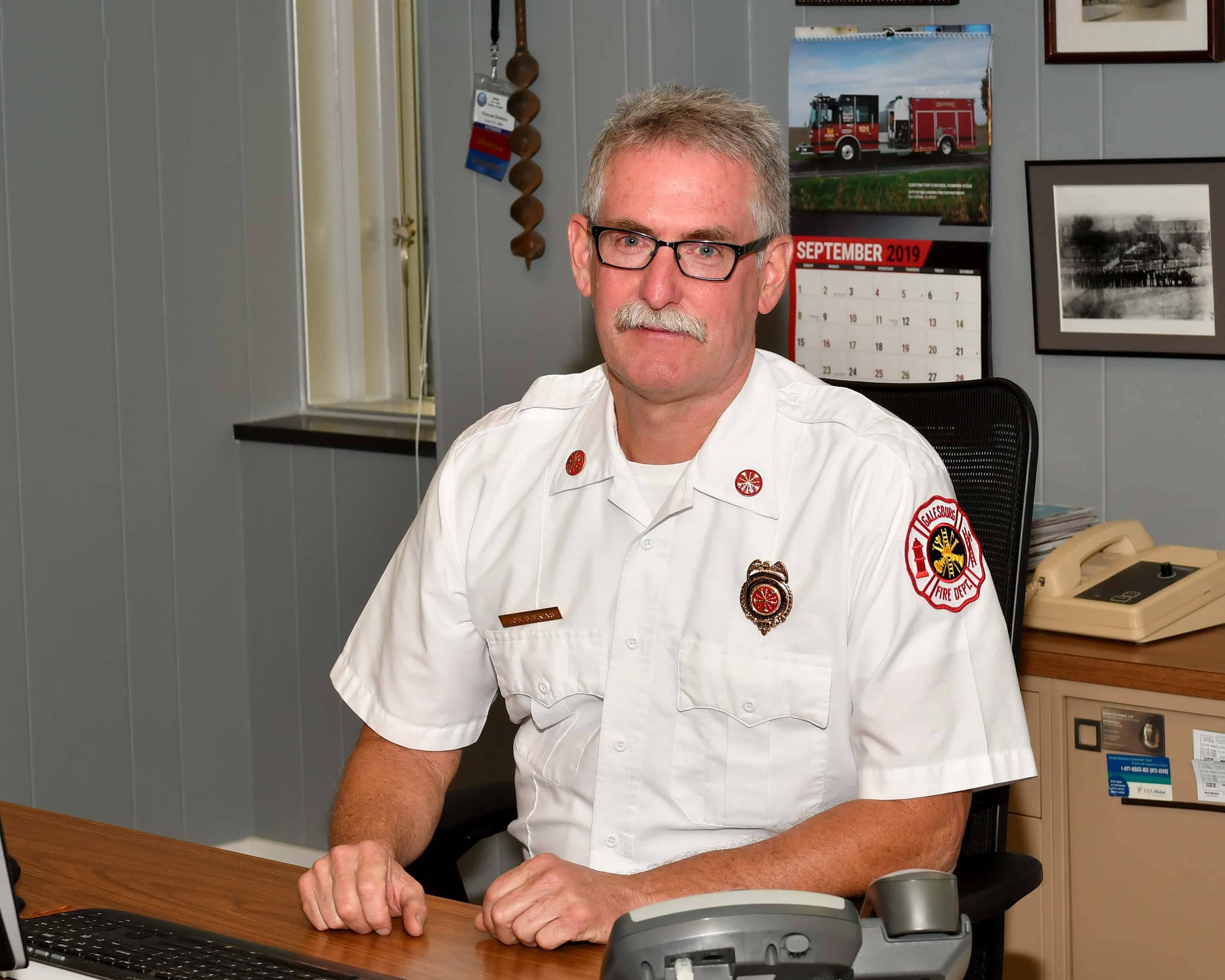 Galesburg Fire Chief Tom Simkins