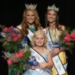 2023-fair-queens: Clara Kuelper, left, was named 2023 Miss Knox County Fair Queen; Elle Dare, center, was named Little Miss Knox County Fair Queen; and Dakota Detmers, right, was named Junior Miss Knox County Fair Queen at the 2023 Knox County Fair Queen Pageant on Saturday at the Orpheum Theatre. (Submitted by Nicole Lambasio)