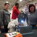 Approximately 300 eighth graders from Galesburg District 205 participated in an occupational journey Friday, Nov. 17, 2023, during the Welcome to the Real World and Career Exploration event on Carl Sandburg College’s Galesburg campus. (Photos courtesy Bill Gaither/Carl Sandburg College)
