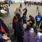 Approximately 300 eighth graders from Galesburg District 205 participated in an occupational journey Friday, Nov. 17, 2023, during the Welcome to the Real World and Career Exploration event on Carl Sandburg College’s Galesburg campus. (Photos courtesy Bill Gaither/Carl Sandburg College)
