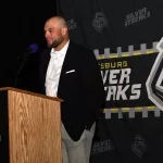 Former Galesburg High School baseball and football star Payton Isaacson, Class of 2015, entered the Galesburg Athletic Hall of Fame on Saturday, Nov. 25, 2023, in Galesburg High School. (Courtesy Dickerson Photography)
