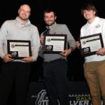 The Galesburg High School boys golf team was inducted into the Galesburg Athletic Hall of Fame on Saturday, Nov. 25, 2023. Representing the Streaks, from left, are: Jackson Wetherbee, Noah Benbow and Matt Tamar. Other members of the team that finished third in the state were Josh Fliss, Sean Peterson and Hunter Nesselroad. The rest of the team was comprised of Nick Foster, Patrick McCance, Shelton Adcock, Brandon Baughman, Chance Harkey, Tyler Lowe, Brandon Leon and Owen Hawkins. (Courtesy Dickerson Photography)