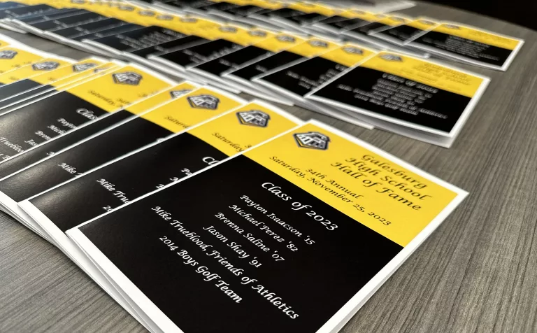 Galesburg Athletic Hall of Fame 2023 programs