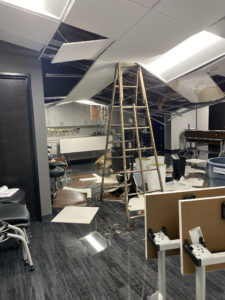 Kehoe Eye Care ceiling collapse