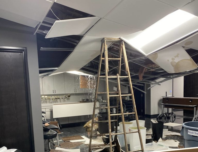 Kehoe Eye Care ceiling collapse