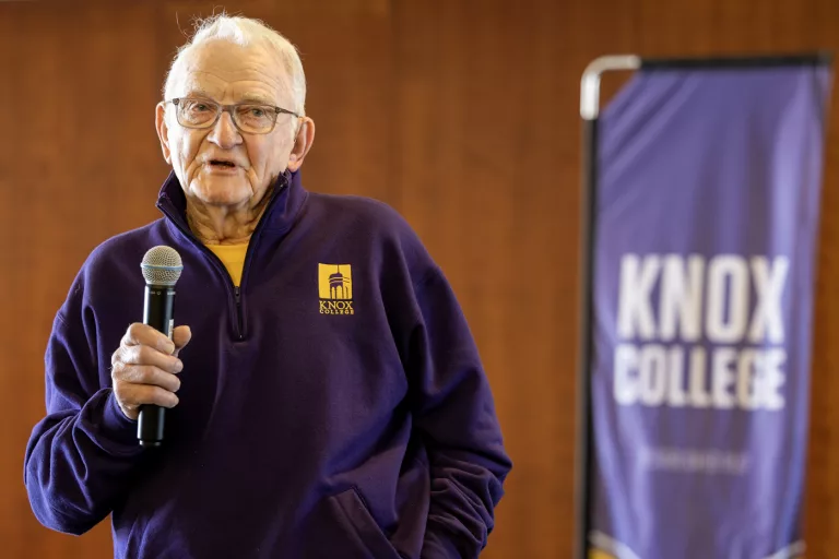 Legendary coach and athletic director Harley Knosher's 90th birthday was celebrated with a reception at the Ford Center for Fine Arts