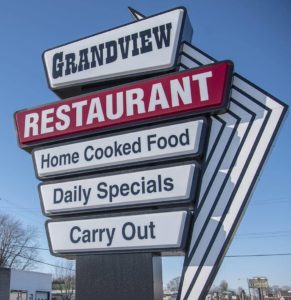 Grandview Restaurant sign