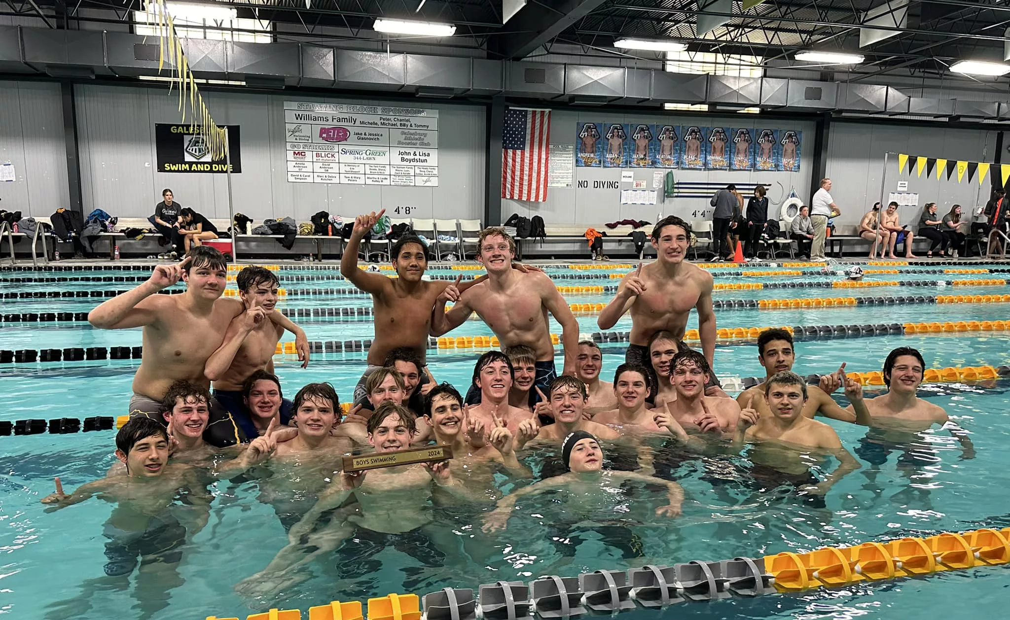 Galesburg sweeps all events en route to second straight WB6 boys swimming  championship