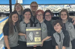 The Galesburg High School girls bowling team rolled to the team title at the Danville Regional on Saturday.