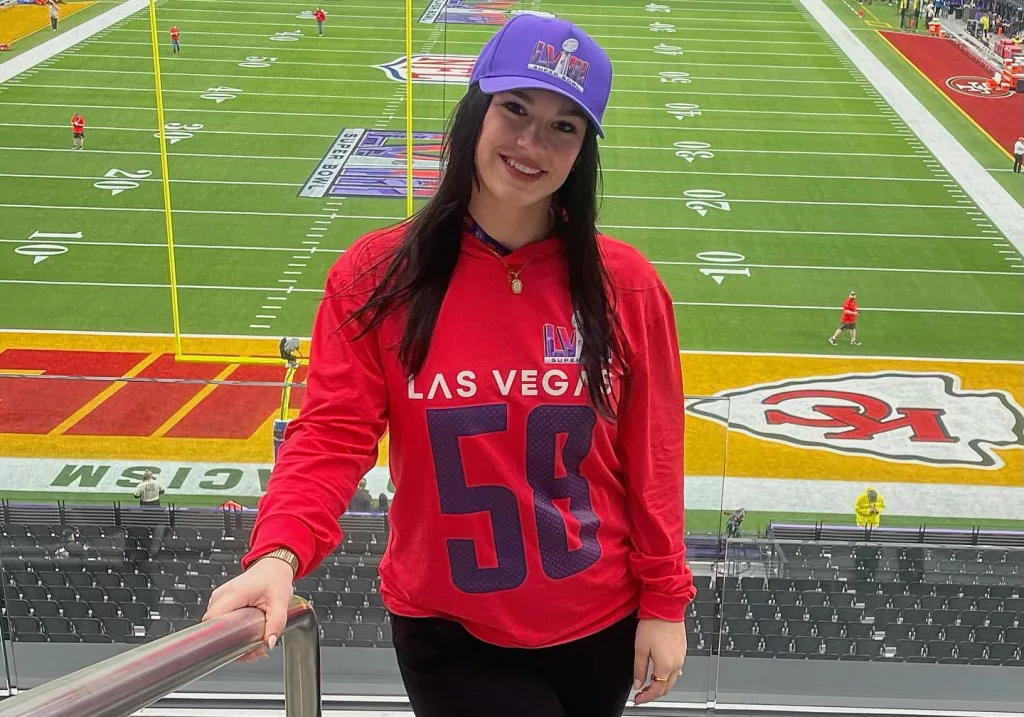 Bri Jefferson at Super Bowl LVIII in Las Vegas