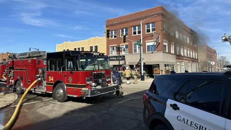 Fire at 149 E. Main Street in Galesburg