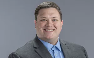 Tyler Sherwood, new Major Gifts officer for OSF Healthcare St. Mary Medical Center and Holy Family Medical Center