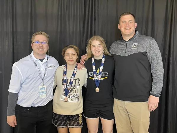 Galesburg High School girls state wrestlers