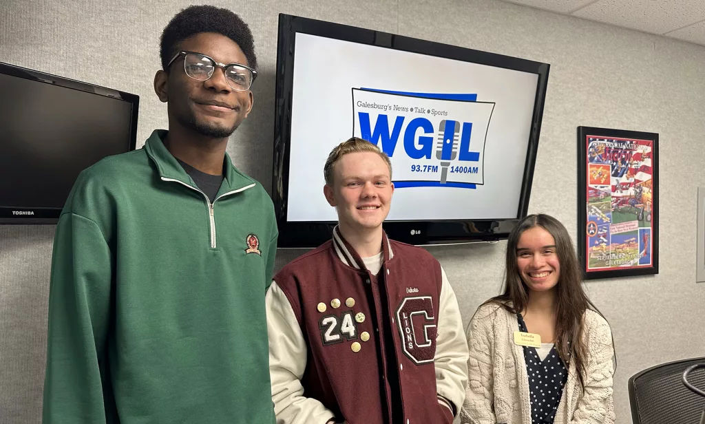 Members of the Knox County CEO program, from left: Triomphe Mulata, Dakota Hawk and Isabella Glomchet.