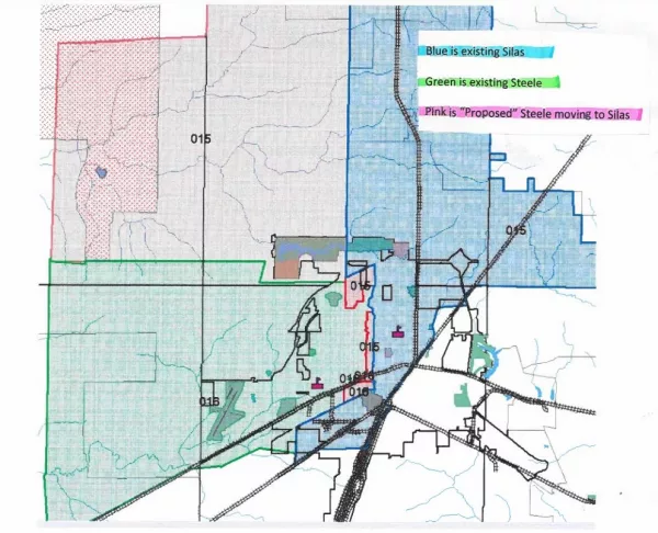 District 205 boundary change map