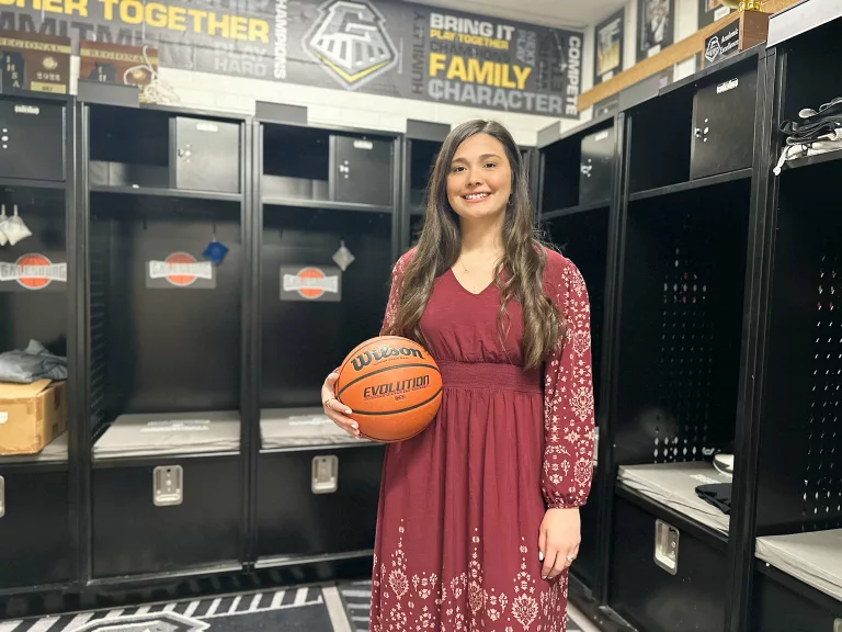 Lexi Demott, Galesburg High School varsity girls basketball coach.