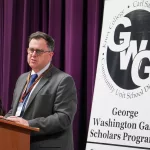 Gale_Scholars_Induction26: Ten members of the George Washington Gale Scholars Class of 2028 were inducted Tuesday, May 8, during a ceremony held in the Galesburg High School Little Theater. Inductees included: SaraRose Carrillo Fredrickson, William Grant IV, Ana Gutierrez, Harley Harris, Aaron Johnson Baker, Alondra Morales, Miles Patrick, Jasper Petry-Garcia, Tymyra Siby and Zacheriah Smith.

Attendees heard remarks from speakers including Steve Cheesman, director of George Washington Gale Scholars Program; Dr. Seamus Reailly, president of Carl Sandburg College; Randi Torrance, director of TRIO Upward Bound Math-Science at Sandburg and a Gale Scholar alumna; and Tyler Ferris, senior computer science major at Knox College.