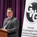 Gale_Scholars_Induction26: Ten members of the George Washington Gale Scholars Class of 2028 were inducted Tuesday, May 8, during a ceremony held in the Galesburg High School Little Theater. Inductees included: SaraRose Carrillo Fredrickson, William Grant IV, Ana Gutierrez, Harley Harris, Aaron Johnson Baker, Alondra Morales, Miles Patrick, Jasper Petry-Garcia, Tymyra Siby and Zacheriah Smith.
Attendees heard remarks from speakers including Steve Cheesman, director of George Washington Gale Scholars Program; Dr. Seamus Reailly, president of Carl Sandburg College; Randi Torrance, director of TRIO Upward Bound Math-Science at Sandburg and a Gale Scholar alumna; and Tyler Ferris, senior computer science major at Knox College.