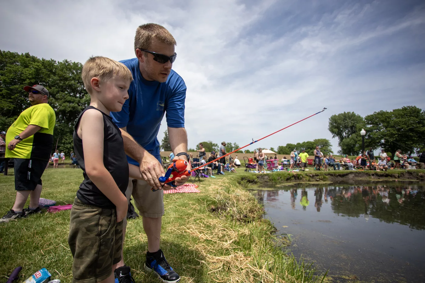 The annual Youth Fishing Derby was held under perfect conditions Sunday, May 19, 2024, at Lincoln Park. (Photos courtesy STEVE DAVIS/SeedCo Media)