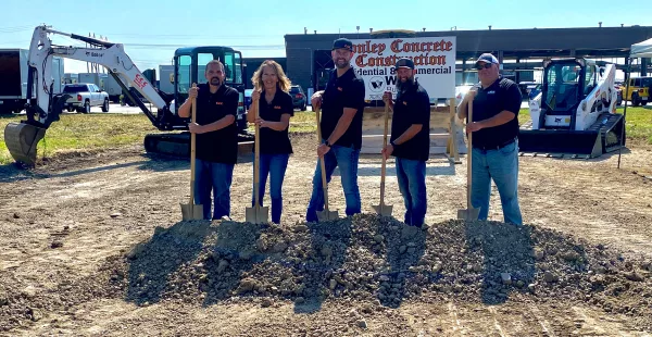 Conley Concrete & Construction recently broke ground on its  new company offices and shop. The 12,000 square foot facility will be located at the intersection of Lacon Drive and Illinois Route 41, next to the Galesburg UPS  Distribution Center.