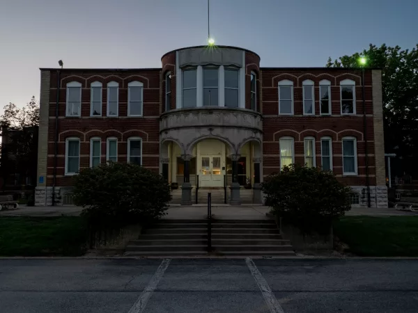 Choate Mental Health and Developmental Center in rural Anna, Illinois, was built more than 150 years ago. (Whitney Curtis for ProPublica)