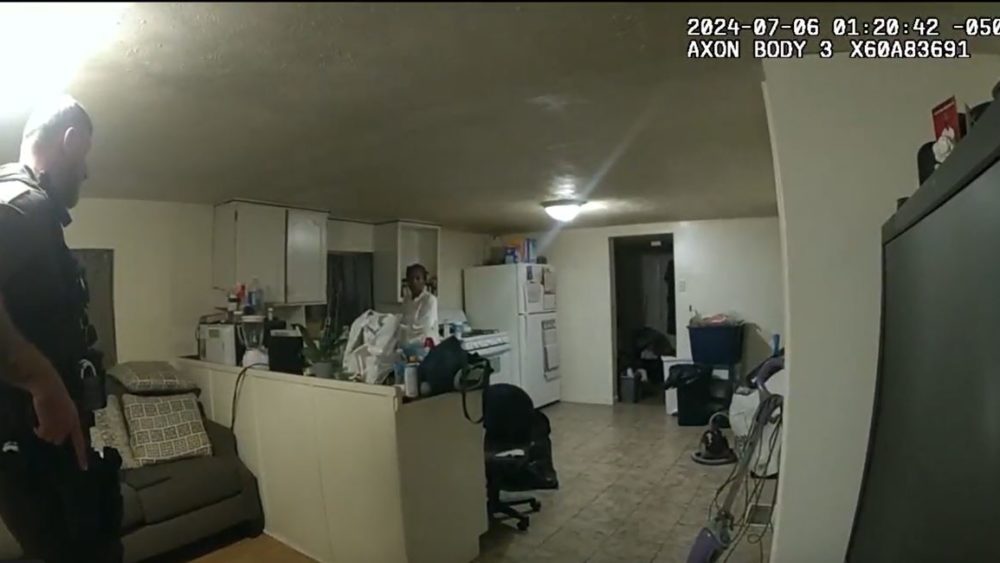 Body camera video shows the moments before Sonya Massey was shot to death in her kitchen. Deputy Sean Grayson has been charged with her murder. (Footage from Sangamon County State’s Attorney’s Office)