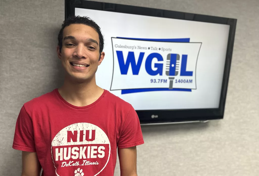 Kelvin Hawthorne, Galesburg native and a student at Northern Illinois University majoring in meteorology and geography.